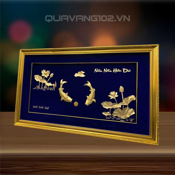 Tranh Hoa - Cây Phong Thủy dát vàng 24K HOA004