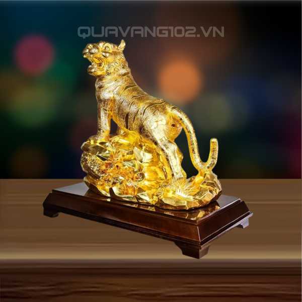 Tượng Hổ Dát Vàng 24K VDV007