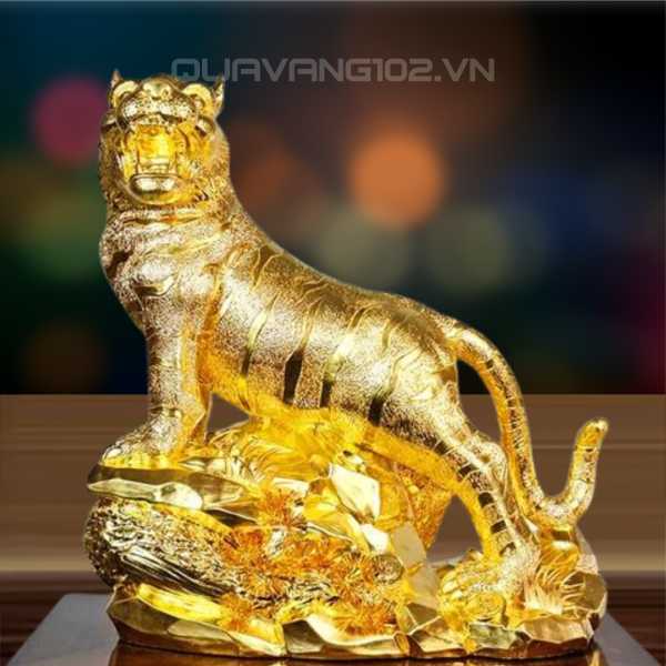 Tượng Hổ Dát Vàng 24K VDV007