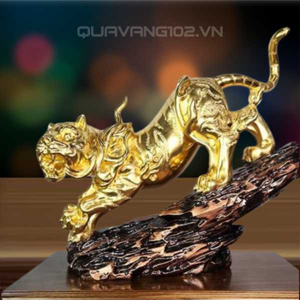 Tượng Hổ Dát Vàng 24K VDV008