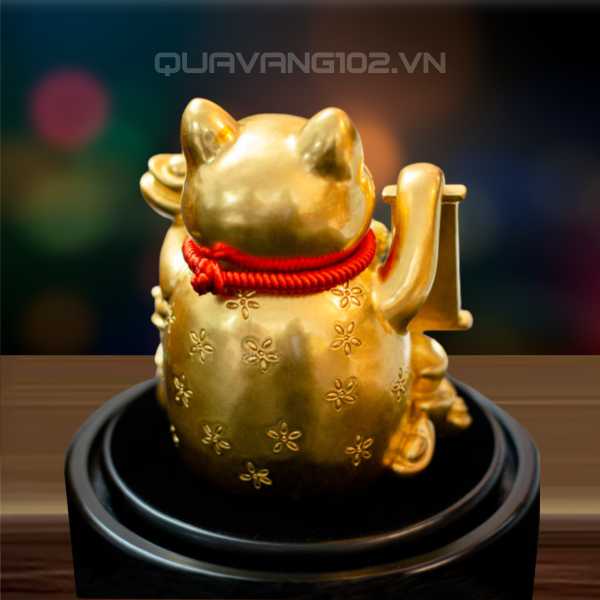 Tượng Mèo Dát Vàng 24K VDV011