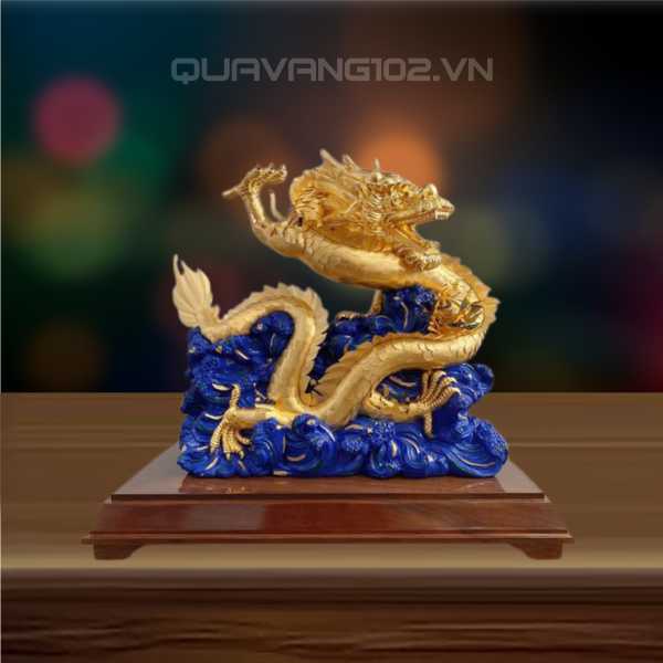 Tượng Rồng Dát Vàng 24K VDV013