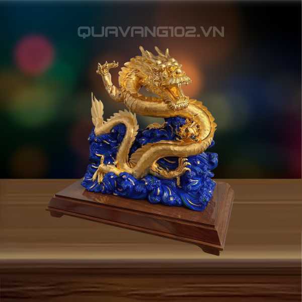 Tượng Rồng Dát Vàng 24K VDV013