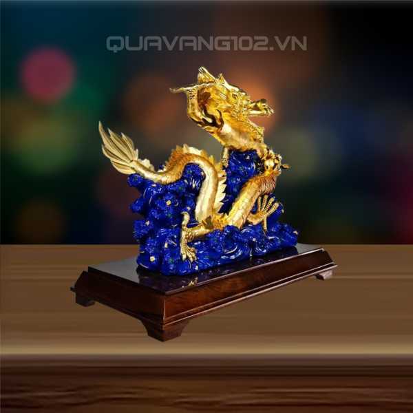 Tượng Rồng Dát Vàng 24K VDV013