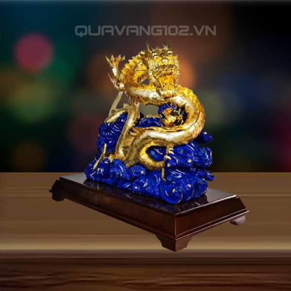 Tượng Rồng Dát Vàng 24K VDV013