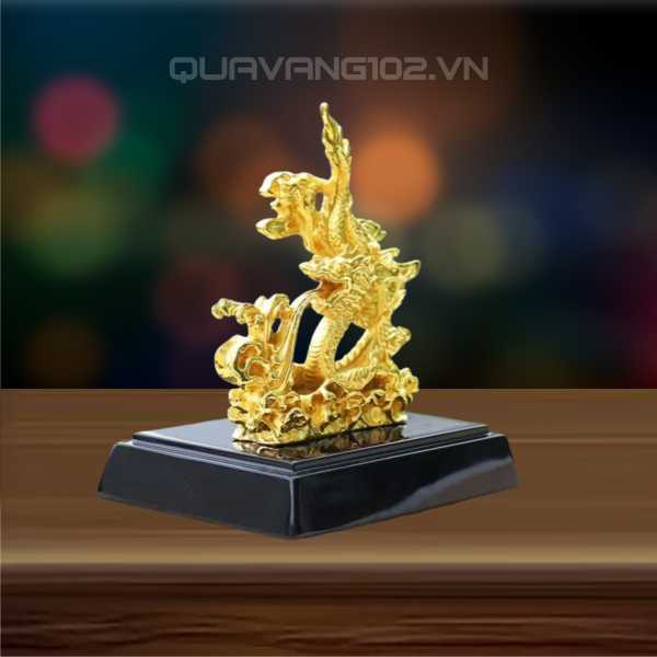 Tượng Rồng Dát Vàng 24K VDV014