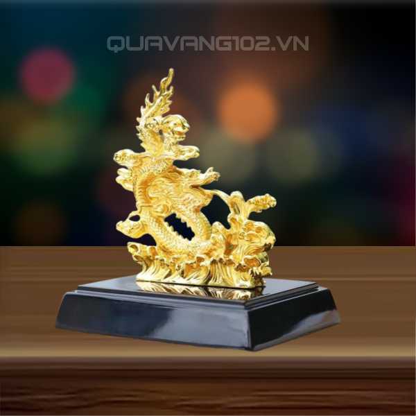 Tượng Rồng Dát Vàng 24K VDV014