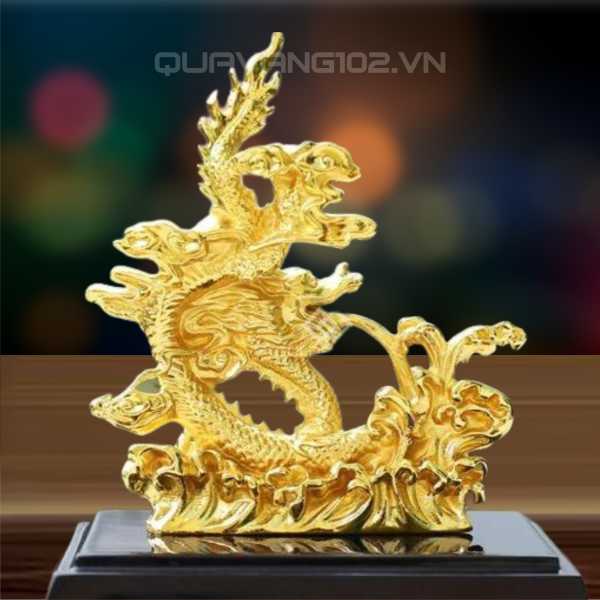 Tượng Rồng Dát Vàng 24K VDV014