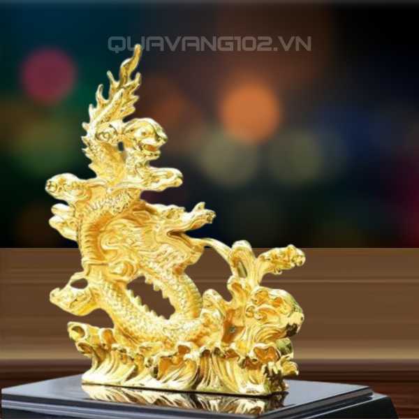 Tượng Rồng Dát Vàng 24K VDV014