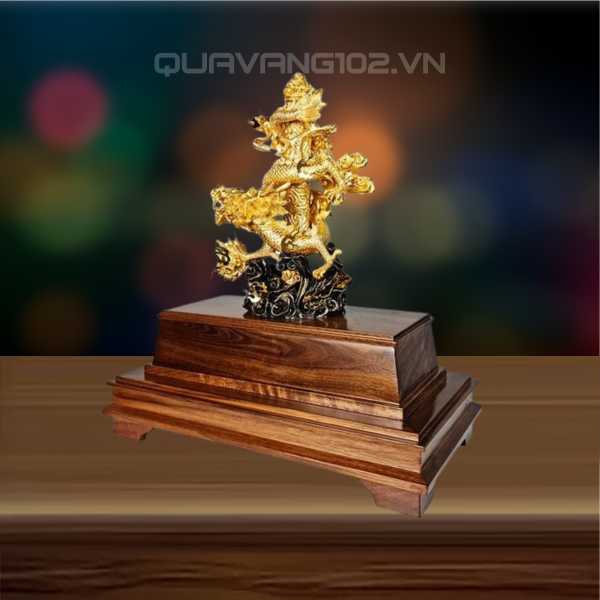 Tượng Rồng Dát Vàng 24K VDV015