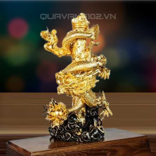 Tượng Rồng Dát Vàng 24K VDV015