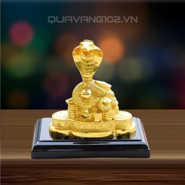 Tượng Rắn Dát Vàng 24K VDV016