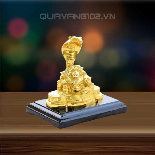 Tượng Rắn Dát Vàng 24K VDV016