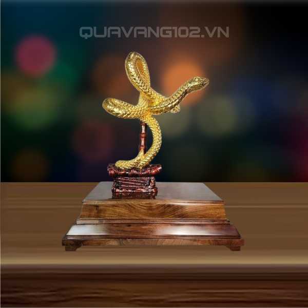 Tượng Rắn Dát Vàng 24K VDV017