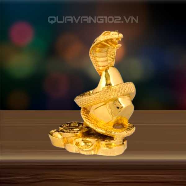 Tượng Rắn Dát Vàng 24K VDV018